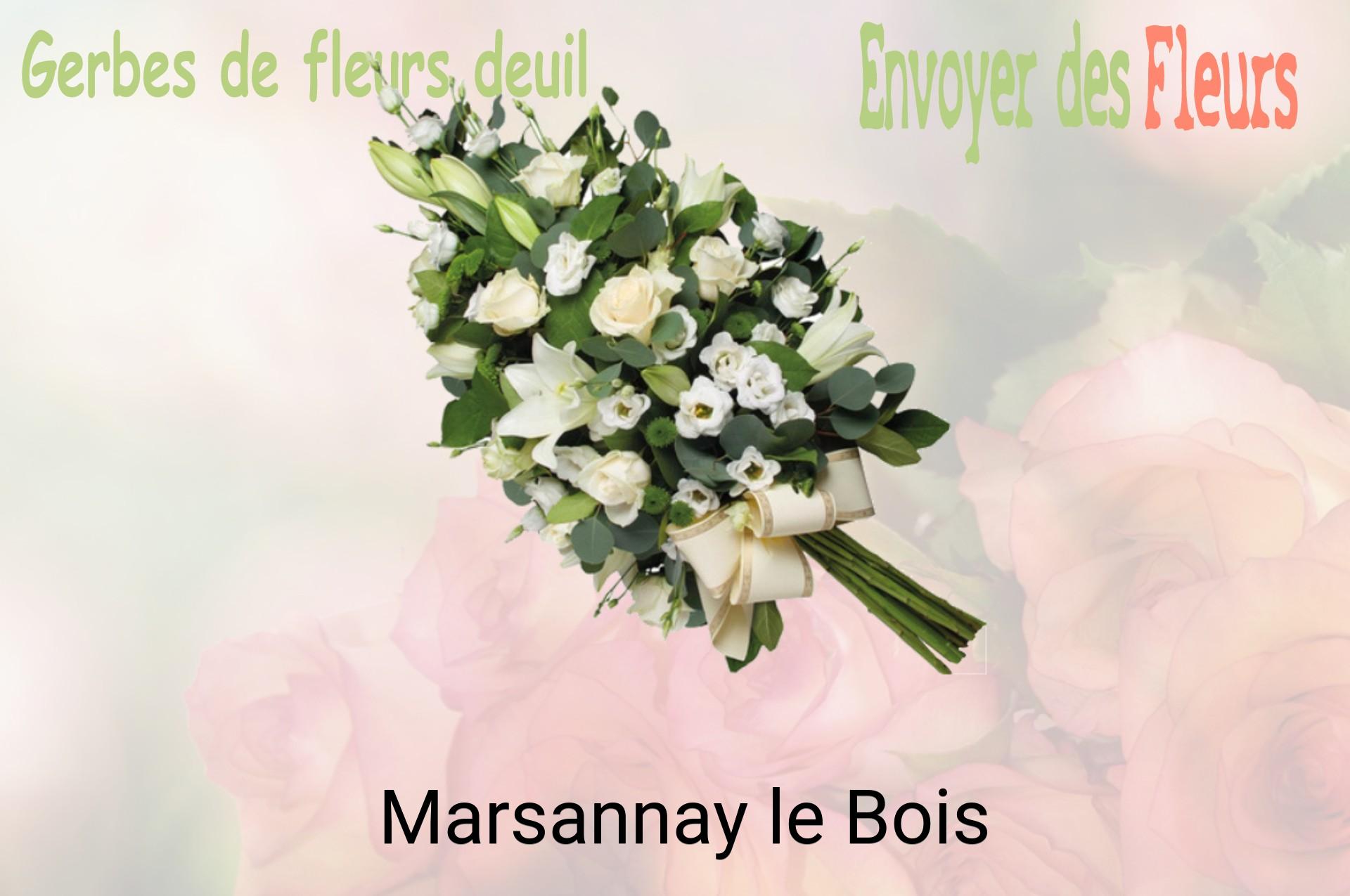 Gerbe de fleurs de deuil livrée à Marsannay-le-Bois